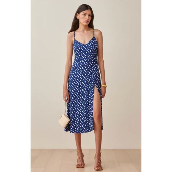 Reformation Dresses & Skirts - Reformation blue Crimini midi dress